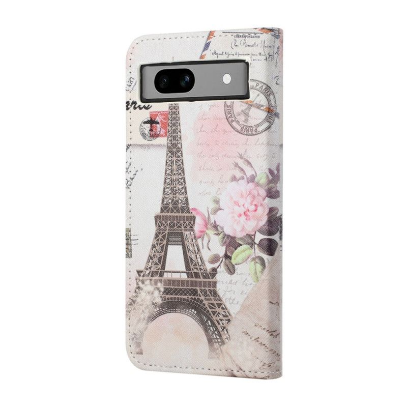 Nahkakotelo Google Pixel 8a Vanha Eiffel-torni