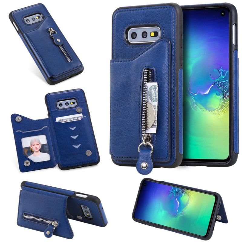 Case Kuoret Samsung Galaxy S10e Musta Puhelinkuoret Handsfree-Tukilompakko