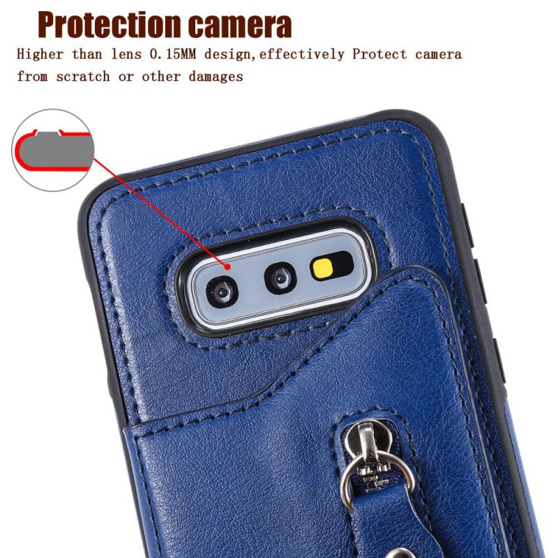 Case Kuoret Samsung Galaxy S10e Musta Puhelinkuoret Handsfree-Tukilompakko