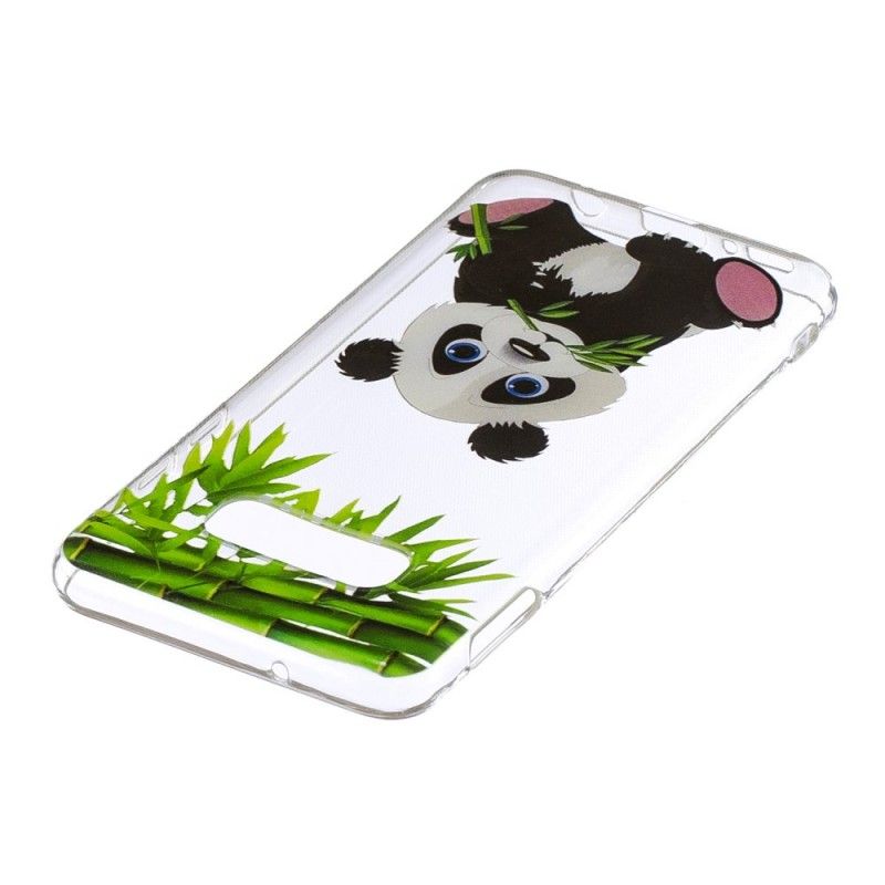 Kuori Samsung Galaxy S10e Läpinäkyvä Panda Syö