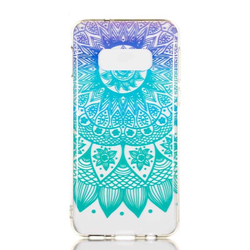 Kuori Samsung Galaxy S10e Läpinäkyvä Värikäs Mandala