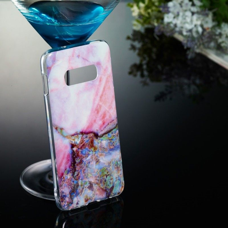 Kuori Samsung Galaxy S10e Monivärinen Marmori Suojakuori