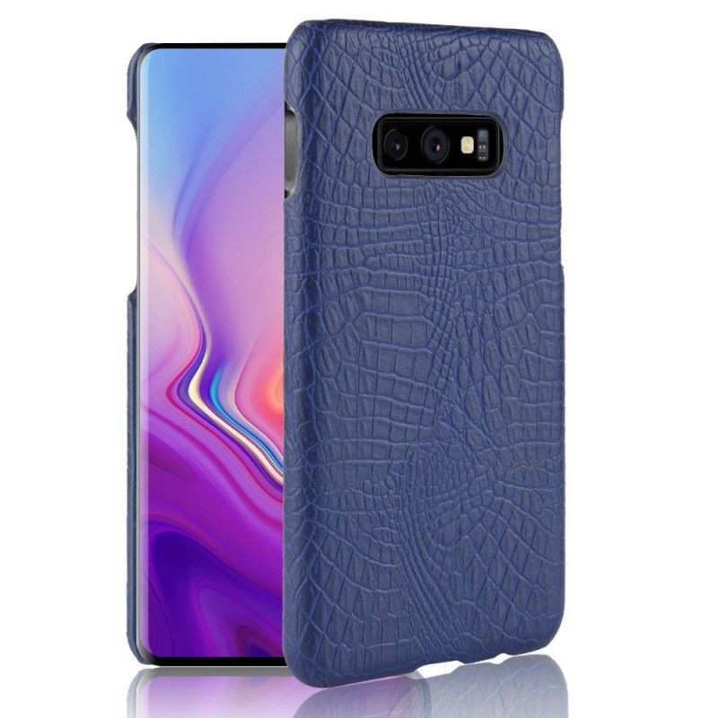 Kuori Samsung Galaxy S10e Tummansininen Musta Krokotiilin Ihovaikutus Suojakuori