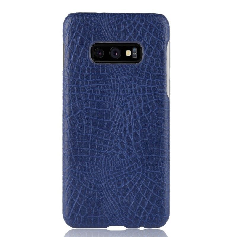 Kuori Samsung Galaxy S10e Tummansininen Musta Krokotiilin Ihovaikutus Suojakuori