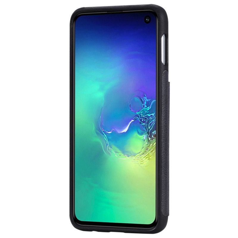 Kuori Samsung Galaxy S10e Violetti Kortin Pidike Kissan Painatuksella