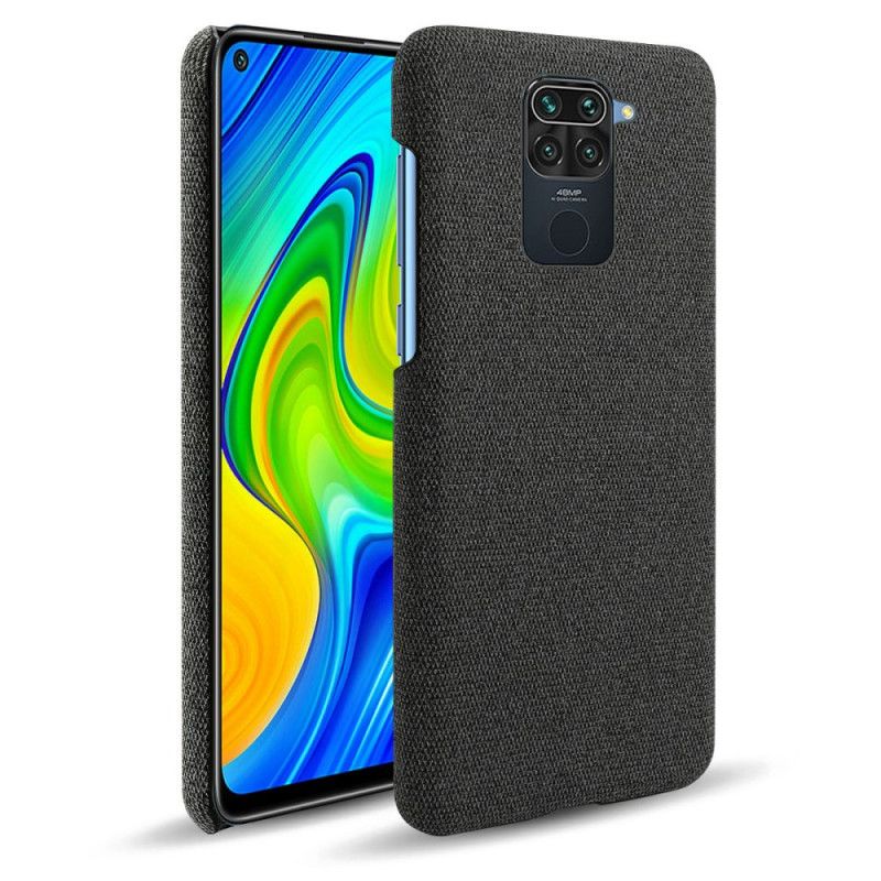 Case Kuoret Xiaomi Redmi Note 9 Harmaa Musta Puhelinkuoret Kankaan Rakenne