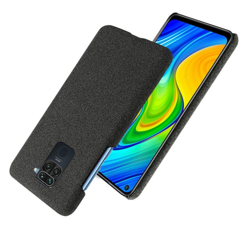 Case Kuoret Xiaomi Redmi Note 9 Harmaa Musta Puhelinkuoret Kankaan Rakenne