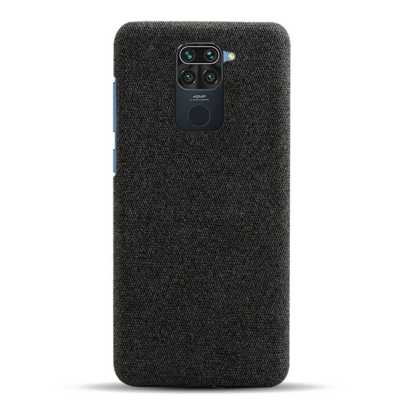 Case Kuoret Xiaomi Redmi Note 9 Harmaa Musta Puhelinkuoret Kankaan Rakenne