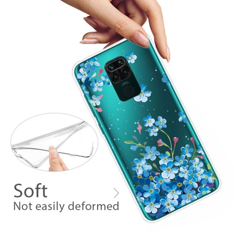 Case Kuoret Xiaomi Redmi Note 9 Puhelinkuoret Kimppu Sinisiä Kukkia