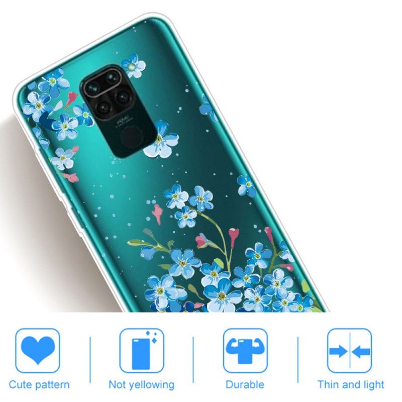 Case Kuoret Xiaomi Redmi Note 9 Puhelinkuoret Kimppu Sinisiä Kukkia