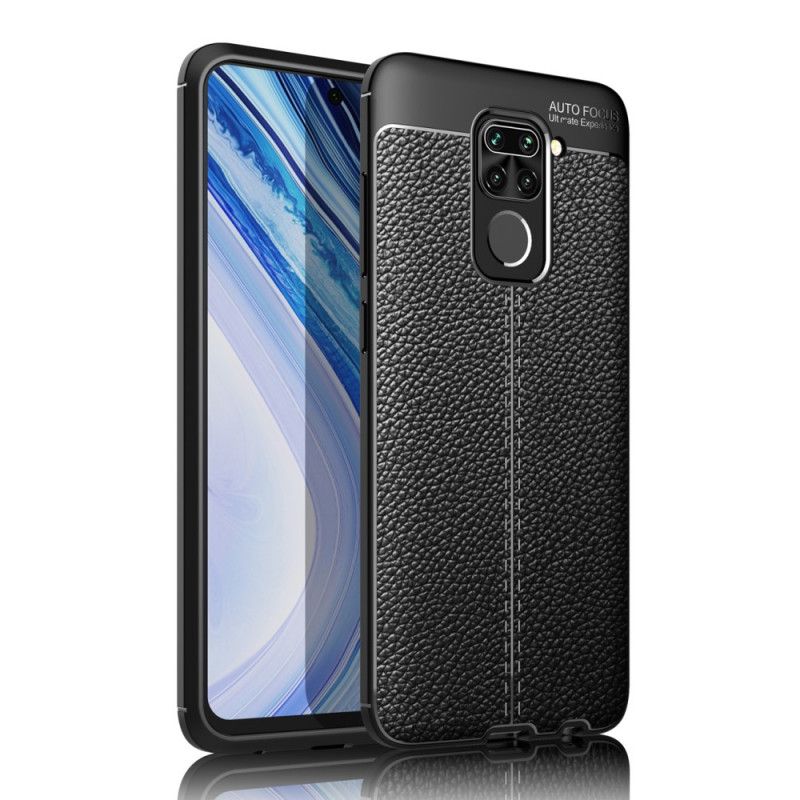 Case Kuoret Xiaomi Redmi Note 9 Punainen Musta Puhelinkuoret Kaksilinjainen Litsi Nahkainen Vaikutus