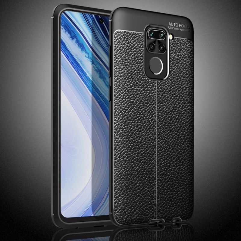 Case Kuoret Xiaomi Redmi Note 9 Punainen Musta Puhelinkuoret Kaksilinjainen Litsi Nahkainen Vaikutus