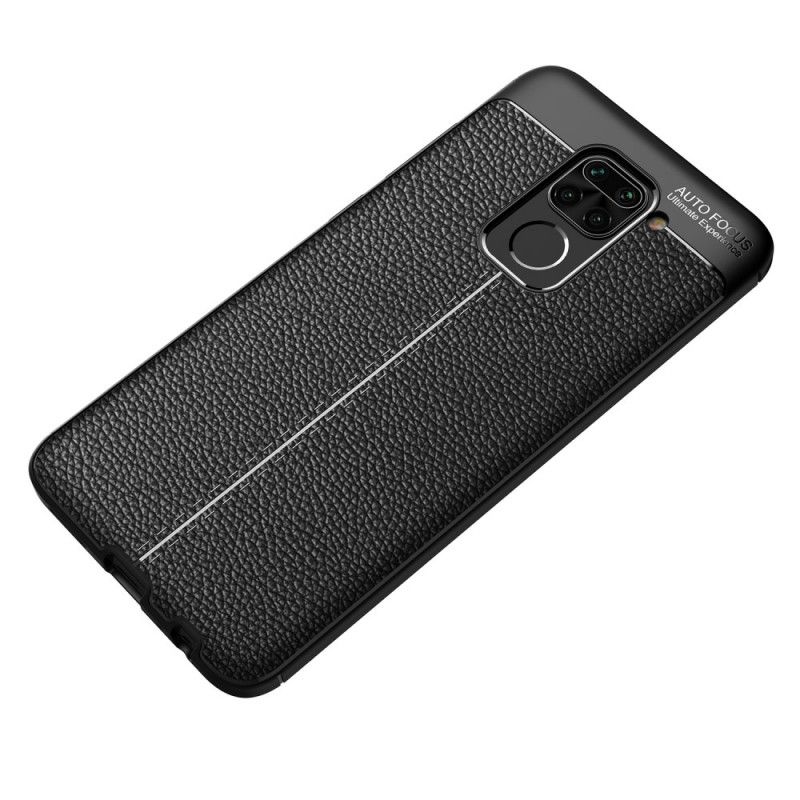 Case Kuoret Xiaomi Redmi Note 9 Punainen Musta Puhelinkuoret Kaksilinjainen Litsi Nahkainen Vaikutus