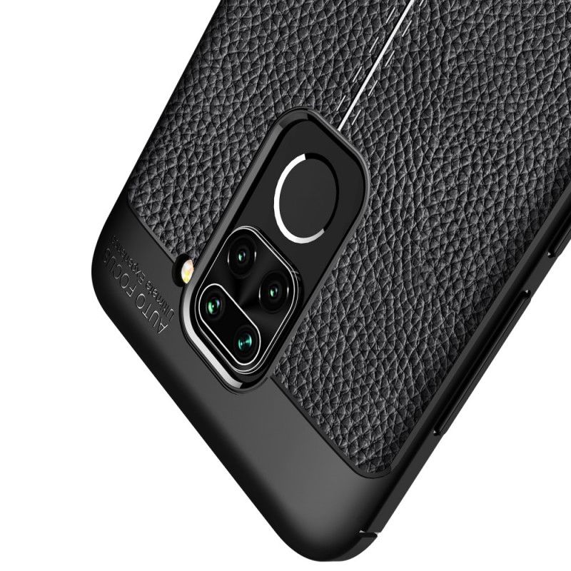 Case Kuoret Xiaomi Redmi Note 9 Punainen Musta Puhelinkuoret Kaksilinjainen Litsi Nahkainen Vaikutus