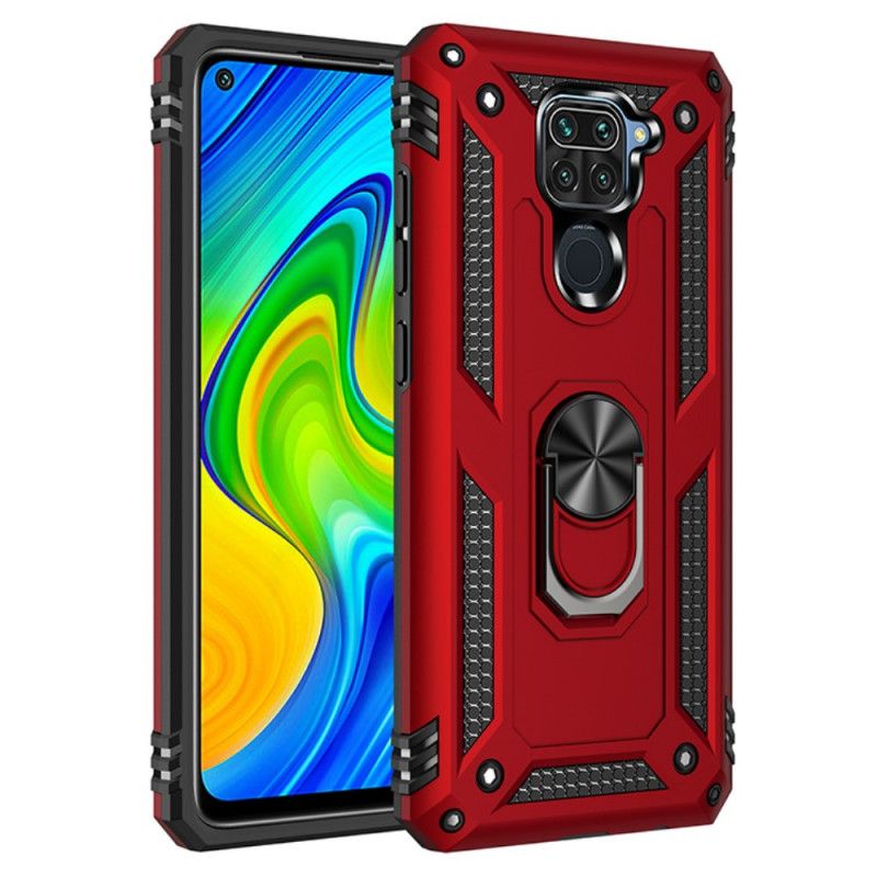 Case Kuoret Xiaomi Redmi Note 9 Punainen Musta Puhelinkuoret Premium-Rengas