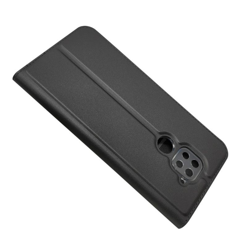 Flip Kotelot Xiaomi Redmi Note 9 Tummansininen Musta Magneettilukko Suojakuori