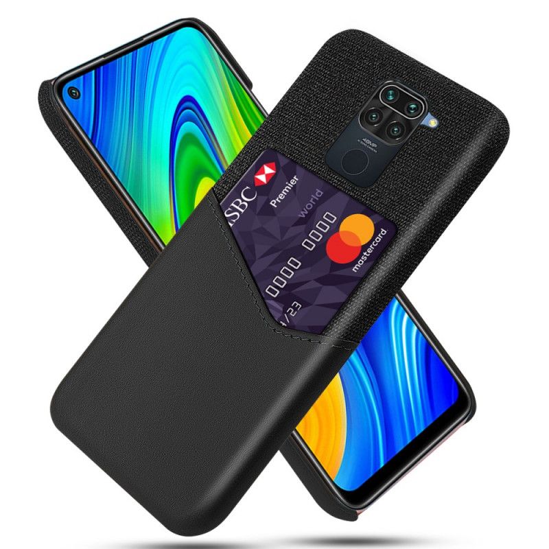 Kuori Xiaomi Redmi Note 9 Harmaa Musta Ksq-Kortin Haltija