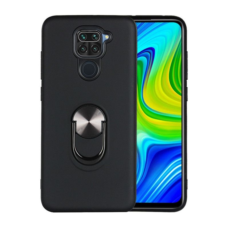 Kuori Xiaomi Redmi Note 9 Punainen Musta Irrotettava Tukirenkaalla