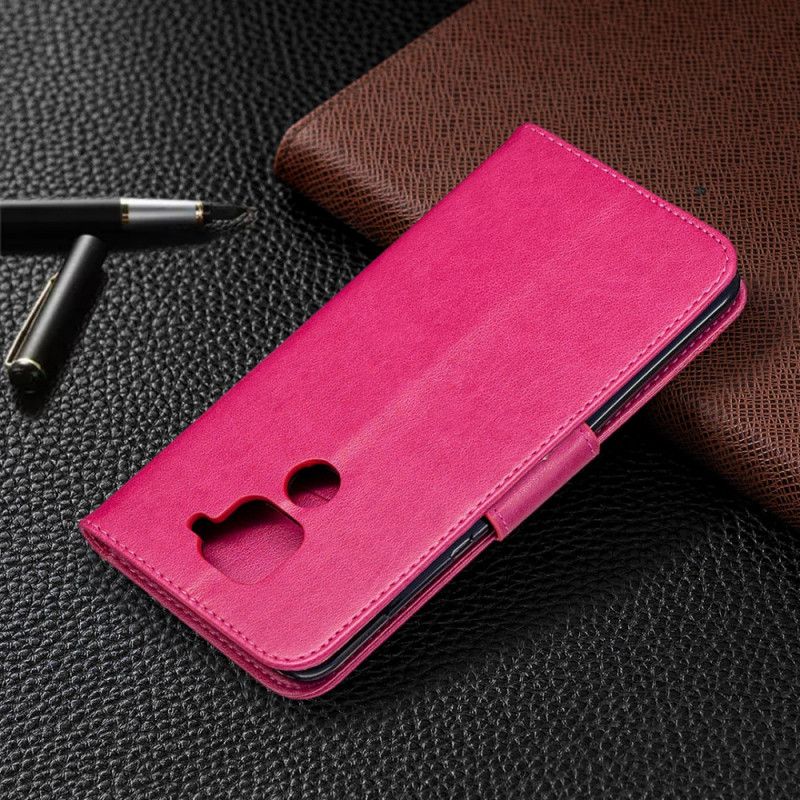 Nahkakotelo Xiaomi Redmi Note 9 Magenta Harmaa Puhelinkuoret Perhoset Ja Vino Läppä