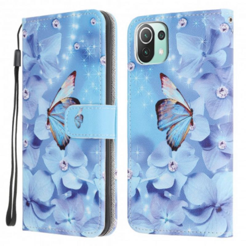 Flip Kotelot Xiaomi Mi 11 Lite 5g Ne / Mi 11 Lite 4g / 5g Diamond Butterflies