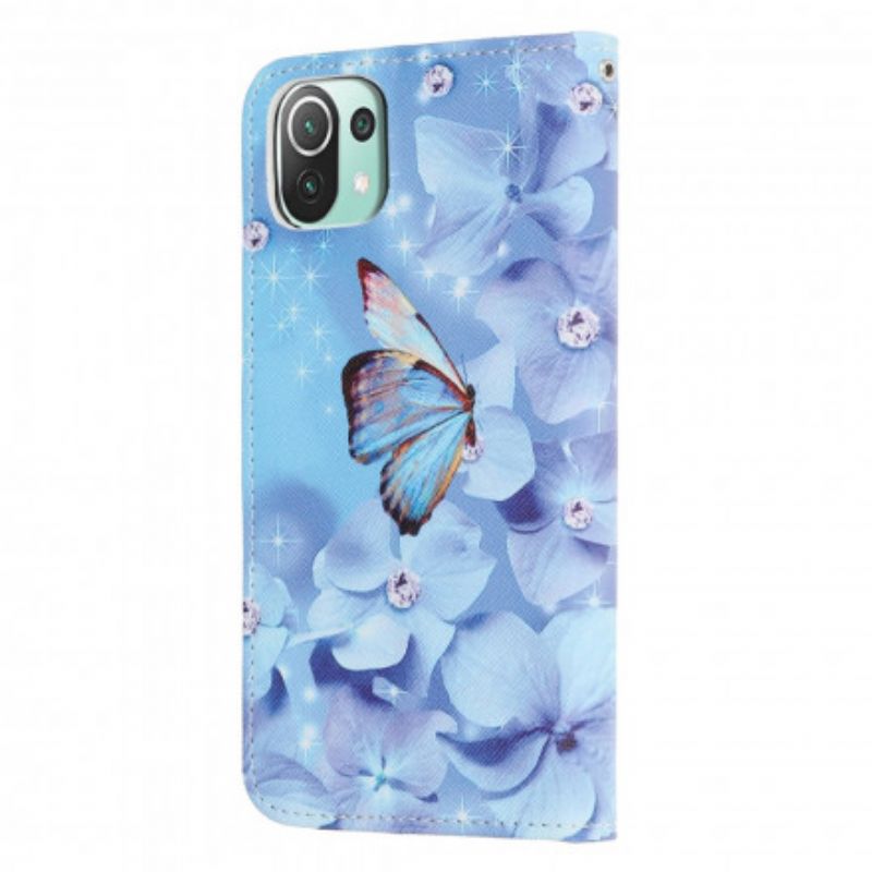 Flip Kotelot Xiaomi Mi 11 Lite 5g Ne / Mi 11 Lite 4g / 5g Diamond Butterflies