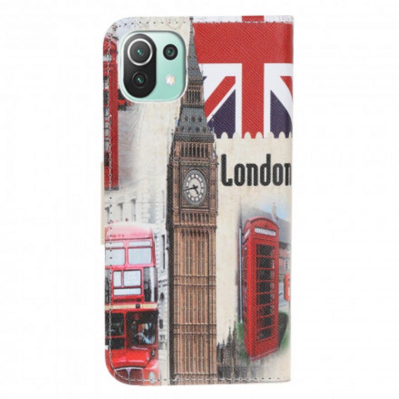 Flip Kotelot Xiaomi Mi 11 Lite 5g Ne / Mi 11 Lite 4g / 5g London Life