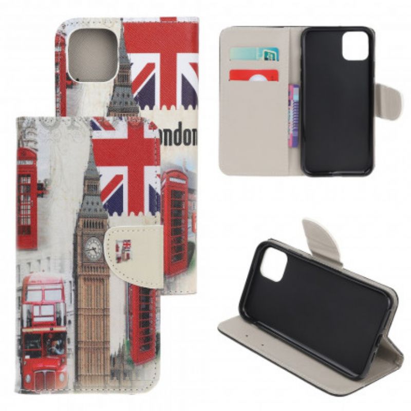 Flip Kotelot Xiaomi Mi 11 Lite 5g Ne / Mi 11 Lite 4g / 5g London Life