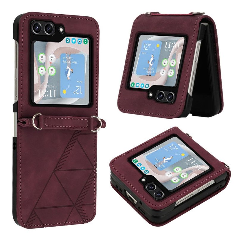 Case Samsung Galaxy Z Flip 5 Puhelinkuoret Keinonahkakolmiot