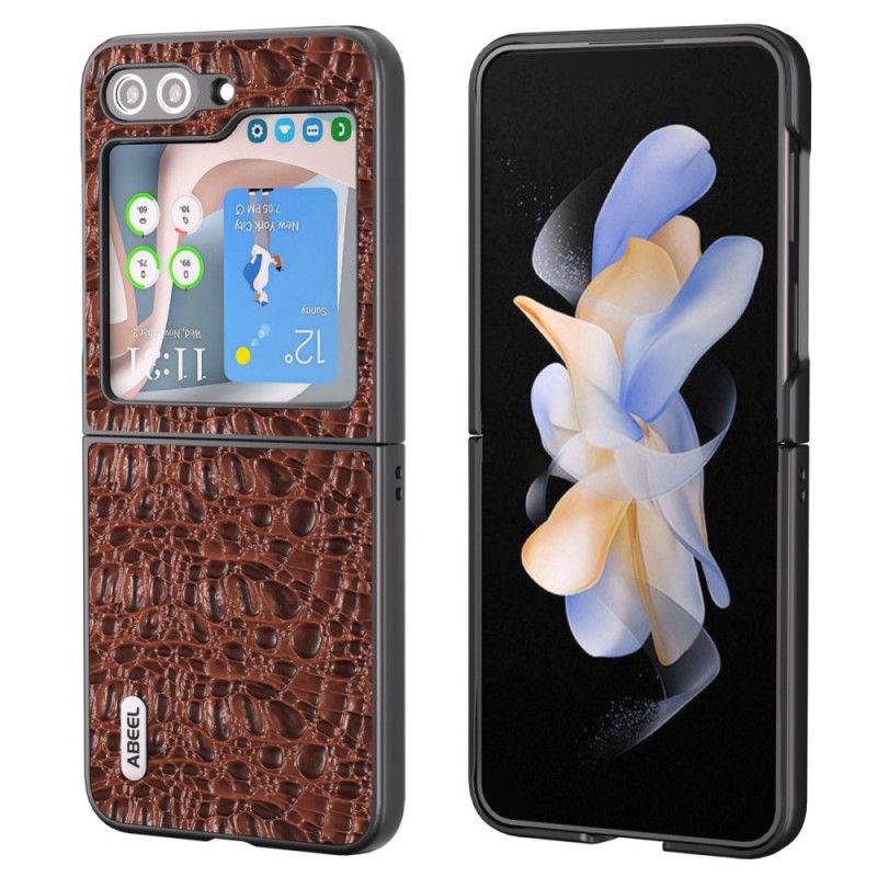 Kuori Samsung Galaxy Z Flip 5 Abeel Crocodile Skin Style