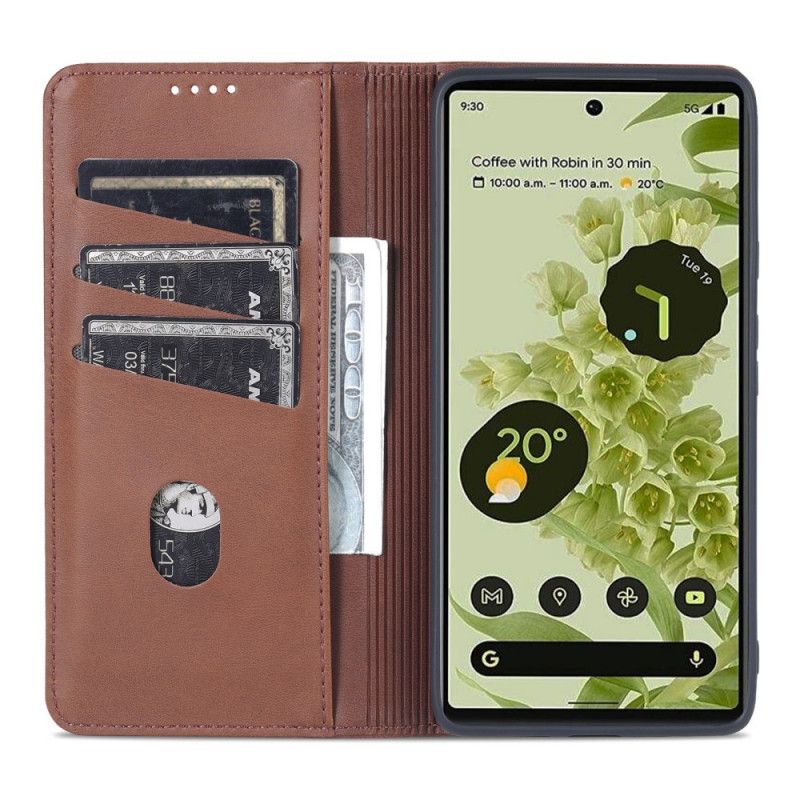 Flip Kotelot Google Pixel 6 Pro Azns Leather Style Suojakuori