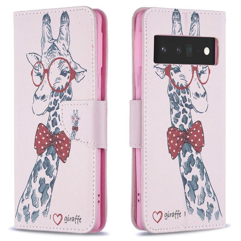 Flip Kotelot Google Pixel 6 Pro Brainy Giraffe