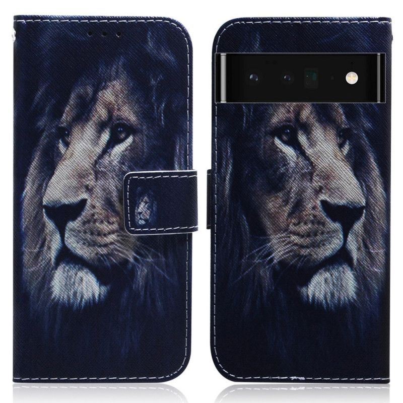 Flip Kotelot Google Pixel 6 Pro Dreaming Lion