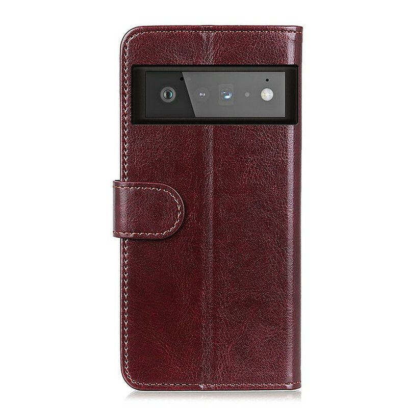 Flip Kotelot Google Pixel 6 Pro Faux Leather Finesse Suojakuori