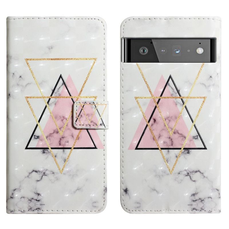 Flip Kotelot Google Pixel 6 Pro Glitter Triangle