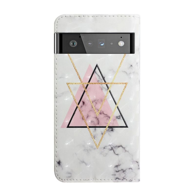 Flip Kotelot Google Pixel 6 Pro Glitter Triangle