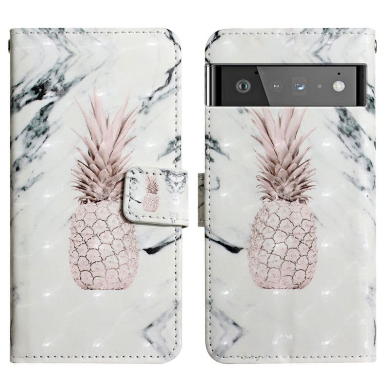 Flip Kotelot Google Pixel 6 Pro Light Spot Ananas