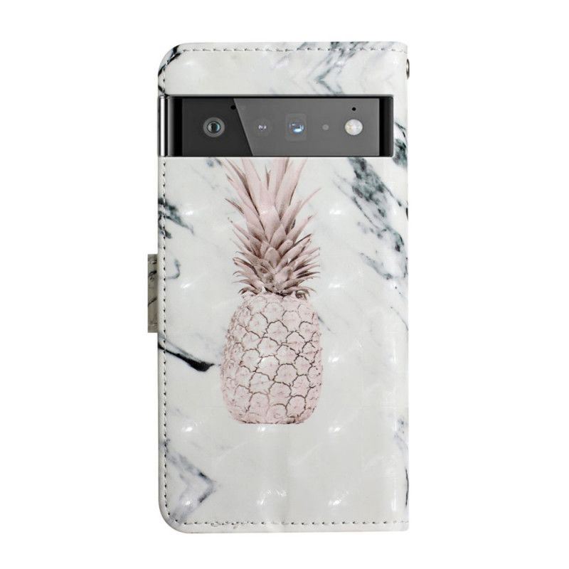 Flip Kotelot Google Pixel 6 Pro Light Spot Ananas