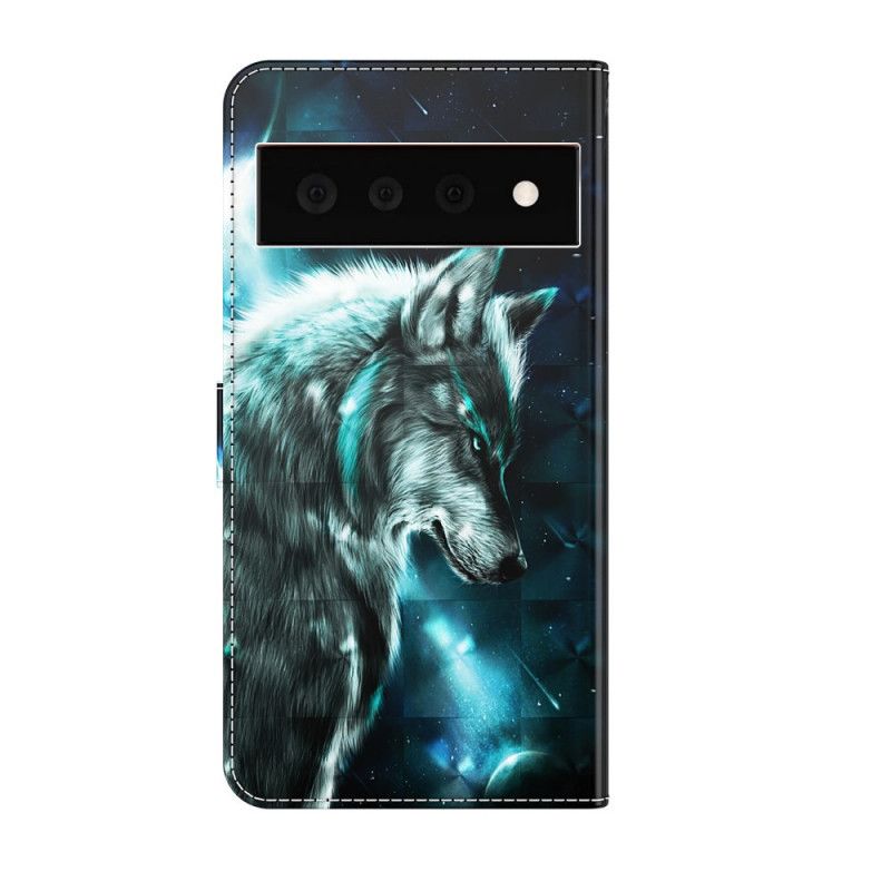 Flip Kotelot Google Pixel 6 Pro Majestic Wolf