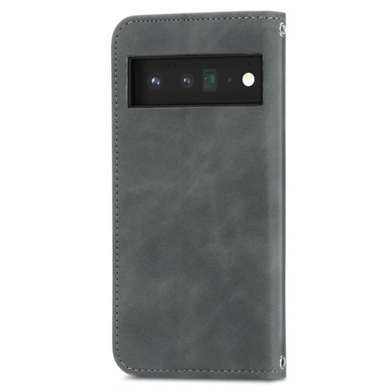 Flip Kotelot Google Pixel 6 Pro Skin-touch Vintage Design Suojakuori