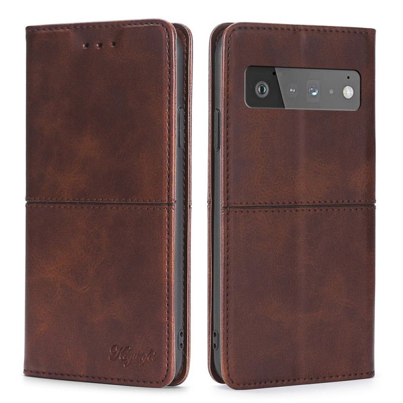 Flip Kotelot Google Pixel 6 Pro Style Leather Couture Suojakuori