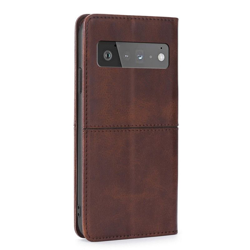 Flip Kotelot Google Pixel 6 Pro Style Leather Couture Suojakuori