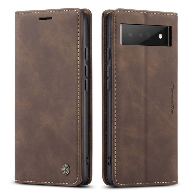 Nahkakuori Flip Kotelot Google Pixel 6 Pro Puhelinkuoret Caseme Faux Leather