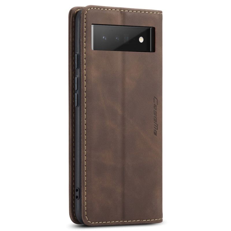 Nahkakuori Flip Kotelot Google Pixel 6 Pro Puhelinkuoret Caseme Faux Leather