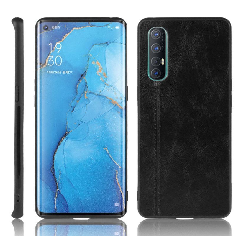 Case Kuoret Oppo Find X2 Neo Punainen Musta Puhelinkuoret Nahkainen Ommel