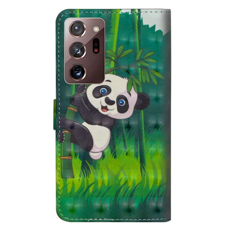 Kotelot Samsung Galaxy Note 20 Ultra Panda Ja Bambu