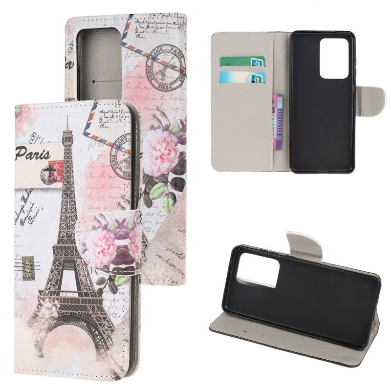 Kotelot Samsung Galaxy Note 20 Ultra Retro Eiffel-Torni Suojakuori