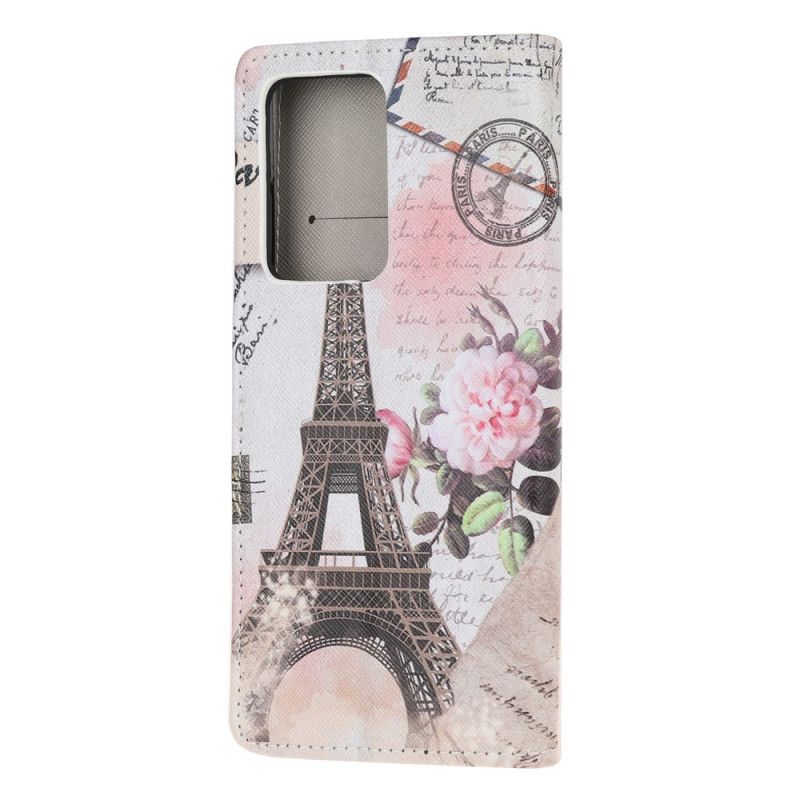 Kotelot Samsung Galaxy Note 20 Ultra Retro Eiffel-Torni Suojakuori