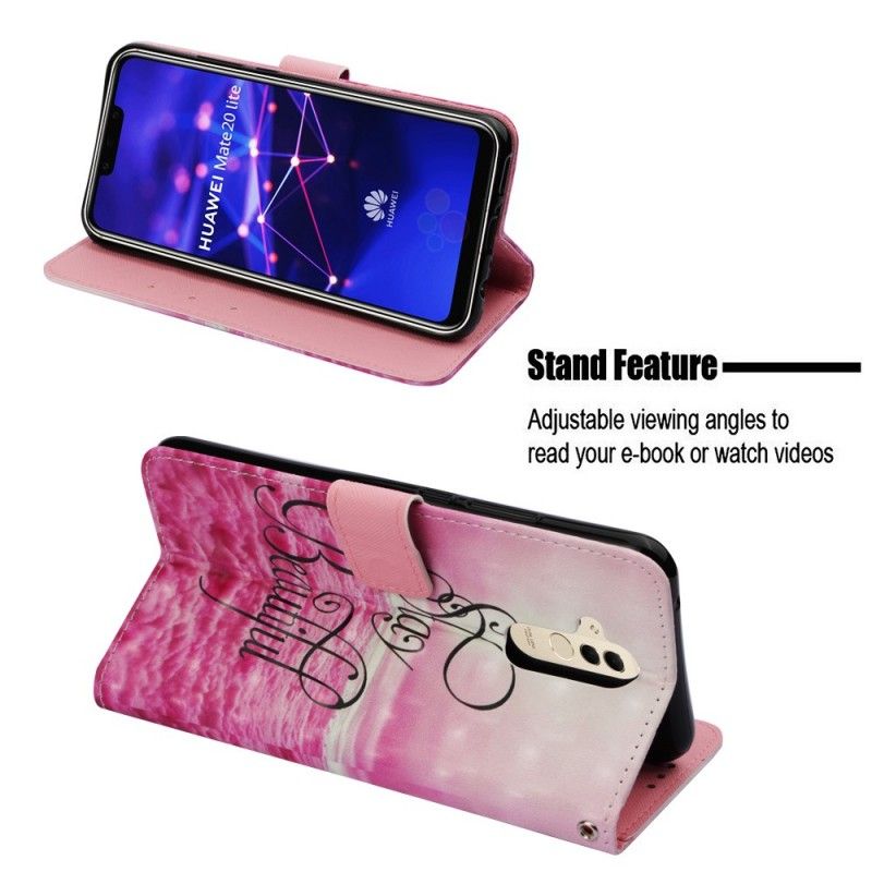 Flip Case Huawei Mate 20 Lite Pysy Kauniina 3D