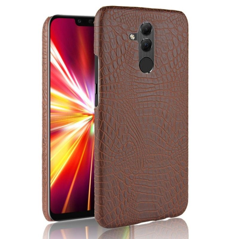 Kuori Huawei Mate 20 Lite Punainen Musta Krokotiilin Ihovaikutus