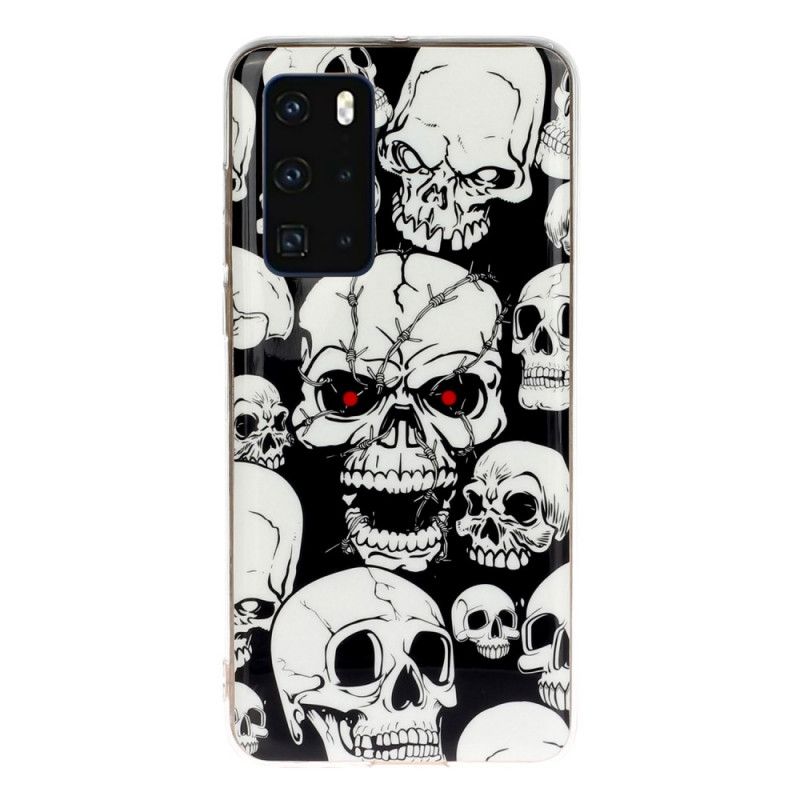 Case Kuoret Huawei P40 Puhelinkuoret Huomion Fluoresoivat Kallot